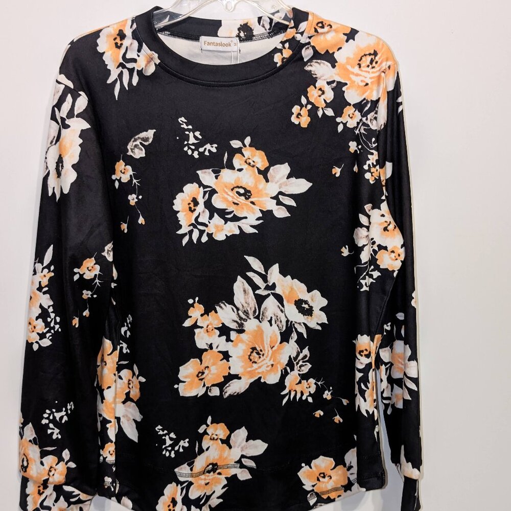 Fantaslook Sweatshirt, Crewneck Long Sleeve